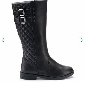 Brand New Girls Black Riding Boot